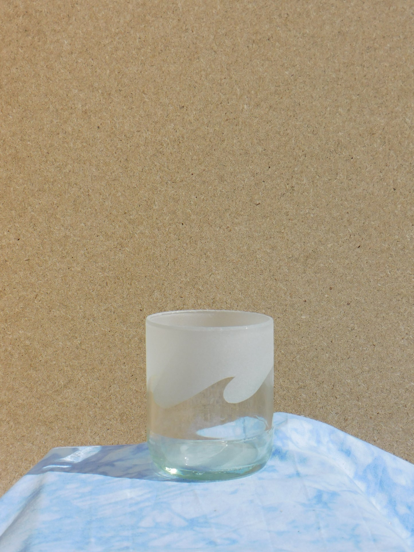 Glass Bottle Cup- Tide