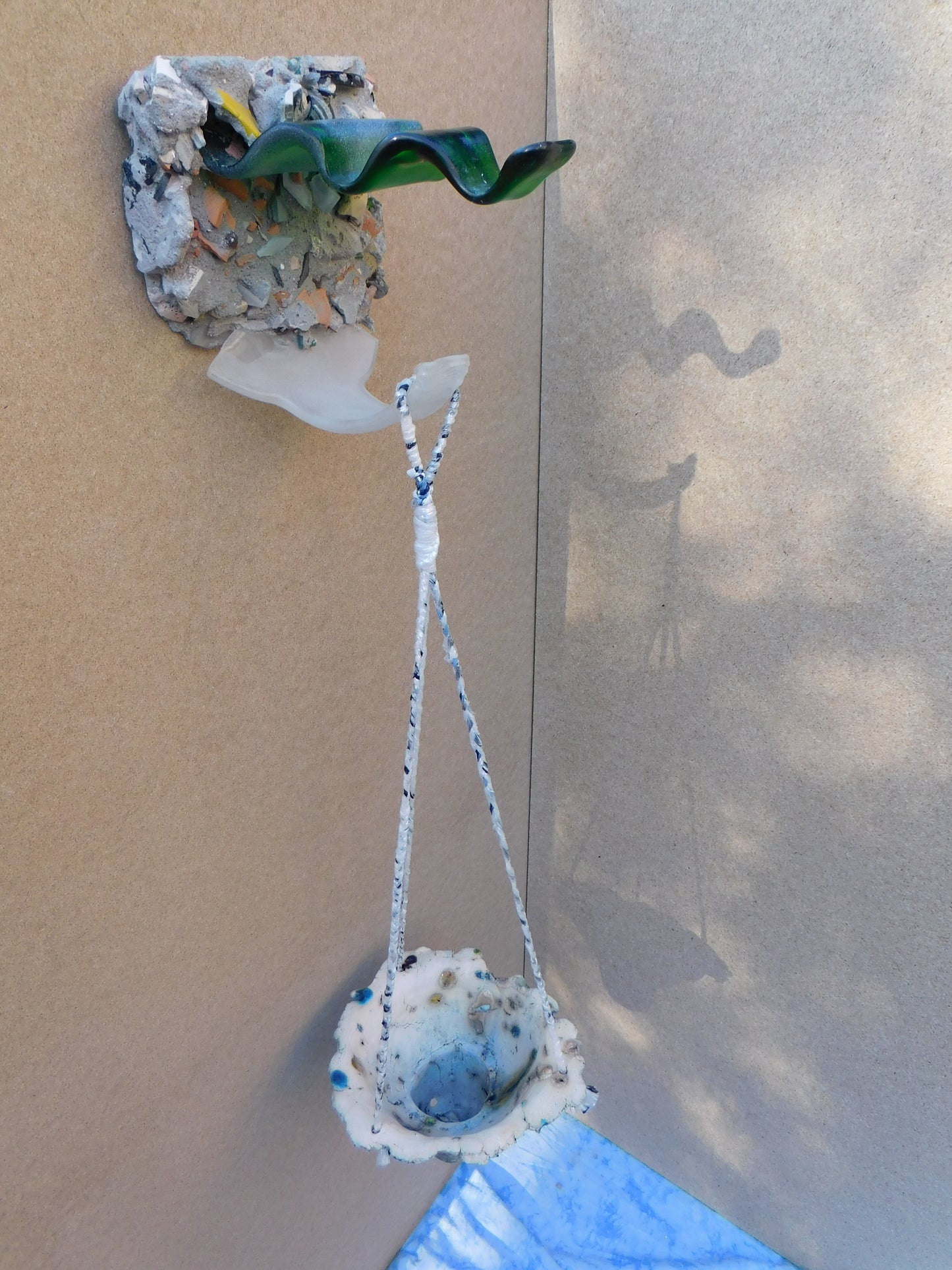 Bottleneck Wall Hook Sculpture- Recycled Art