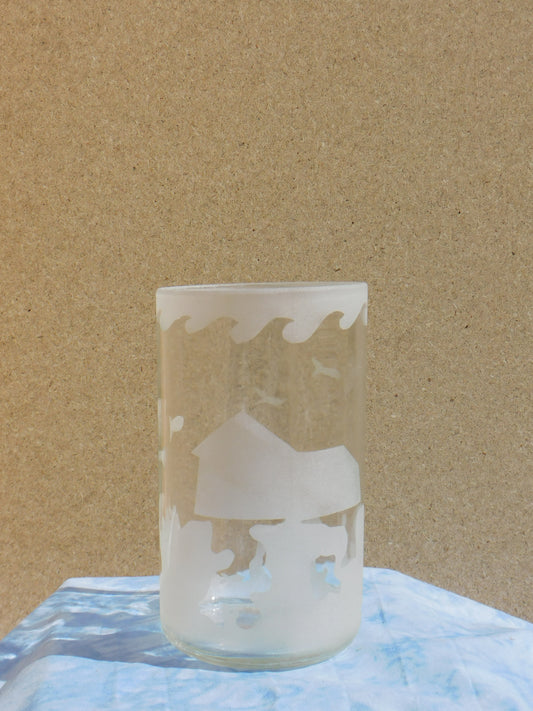 Glass Bottle Vase-Submerged