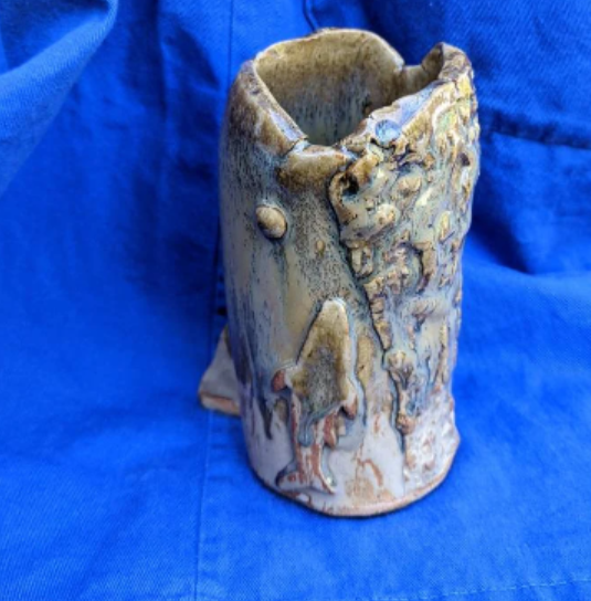 Ceramic Fish Vase- Whale / Shark Inspired Handmade Vessel